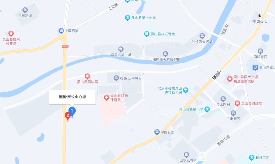 桂鑫灵悦中心城桂鑫·灵悦中心城位置图